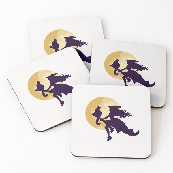 Item preview, silhouette cat witch  designed and sold by Kim Prowse.