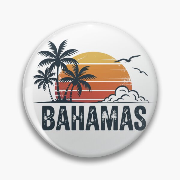 Item preview, Bahamas Beach Summer Vacation Sunset Vintage 70's Retro Nass designed and sold by Clairenity Studio.