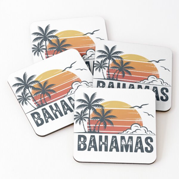 Item preview, Bahamas Beach Summer Vacation Sunset Vintage 70's Retro Nass designed and sold by Clairenity Studio.