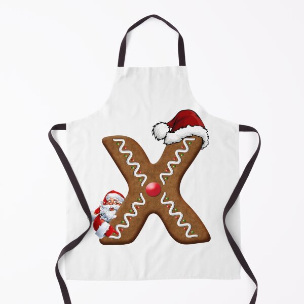 Item preview, Santa Gingerbread Letter X Christmas Cookie Alphabet Design designed and sold by Pandastore14.