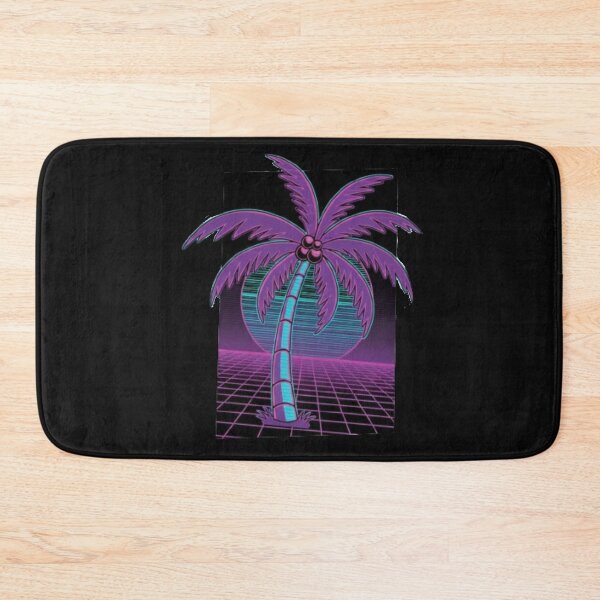 Item preview, Vaporwave Palm Tree Sticker | Retro 80s Aesthetic | Synthwave Art designed and sold by EverMuse_0_0.
