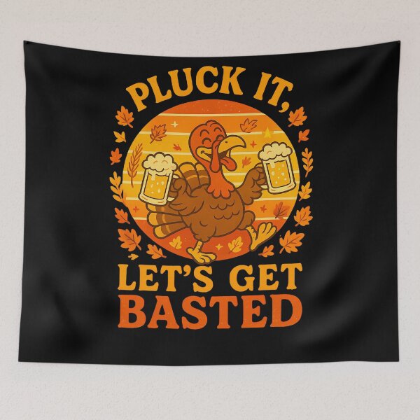 Item preview, It Basted Vintage Pluck Get Lets Thanksgiving Quote Happy Holiday designed and sold by HollyShabero.