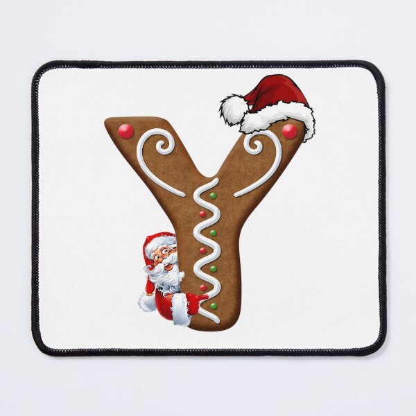 Item preview, Santa Gingerbread Letter Y Christmas Cookie Alphabet Design designed and sold by Pandastore14.