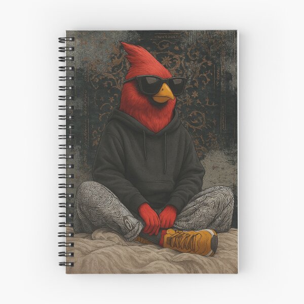 Item preview, Cardinal Bird in Hoodie Illustration designed and sold by farzan-design.