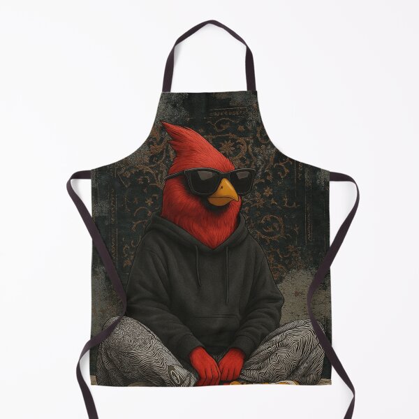 Item preview, Cardinal Bird in Hoodie Illustration designed and sold by farzan-design.