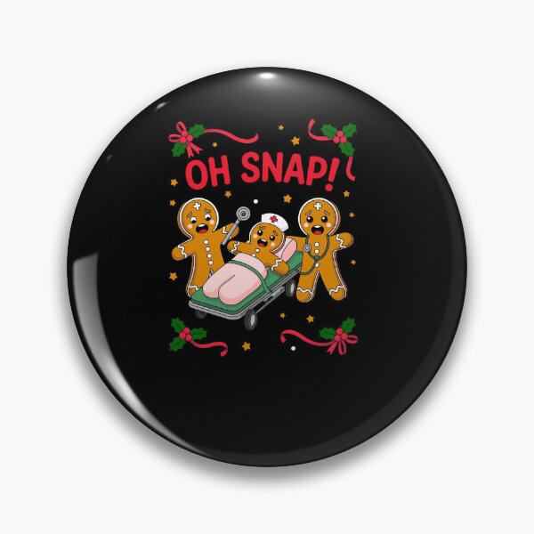 Item preview, Christmas Nurse, Oh Snap Funny Gingerbreads Bone Snap designed and sold by MinaReinger.