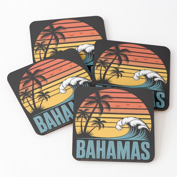 Item preview, Bahamas Beach Summer Vacation Sunset Vintage 70's Retro Nass designed and sold by Clairenity Studio.