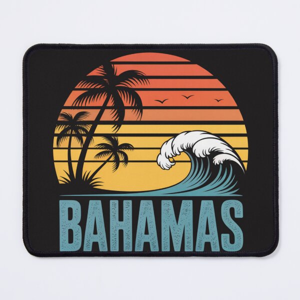 Item preview, Bahamas Beach Summer Vacation Sunset Vintage 70's Retro Nass designed and sold by Clairenity Studio.