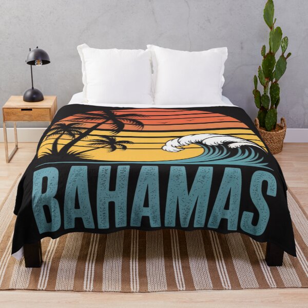 Item preview, Bahamas Beach Summer Vacation Sunset Vintage 70's Retro Nass designed and sold by Clairenity Studio.