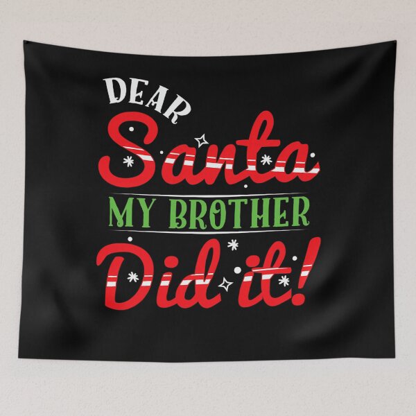 Item preview, It Holiday Did Santa Vintage Retro Christmas Dear Funny Brother My designed and sold by MediarMedic.