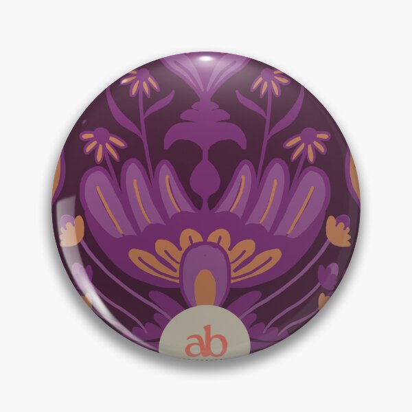 Item preview, Purple flower reflection pattern designed and sold by Adriana Bracho.