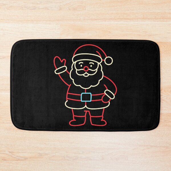 Item preview, Neon Santa Claus – Minimal Line Art Christmas designed and sold by Kewessthetic.