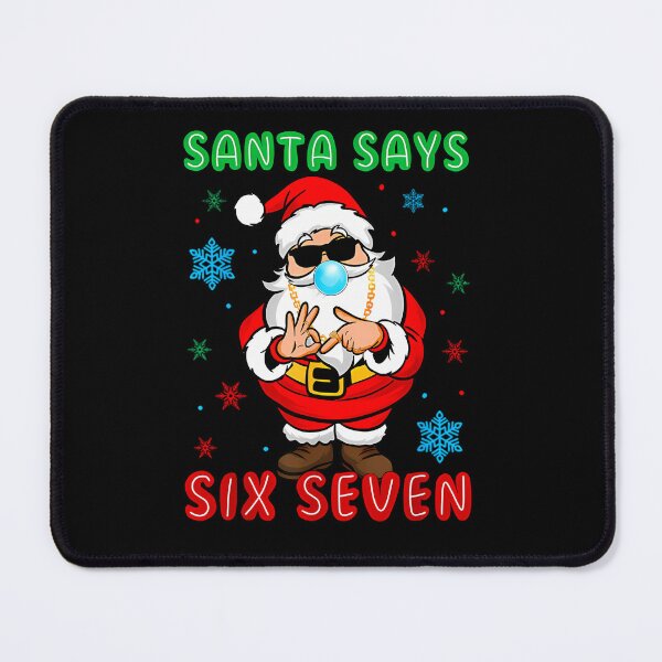 Item preview, Says Happy Six Seven Holiday Santa Retro Claus Bruh Santa designed and sold by ChadnoSmith.