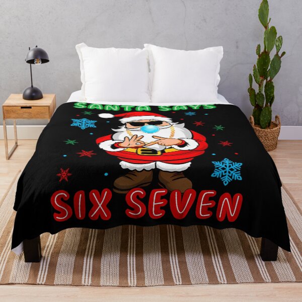 Item preview, Says Happy Six Seven Holiday Santa Retro Claus Bruh Santa designed and sold by ChadnoSmith.