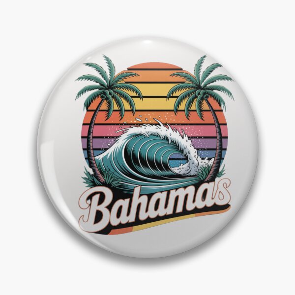 Item preview, Bahamas Beach Summer Vacation Sunset Vintage 70's Retro Nassau designed and sold by Clairenity Studio.