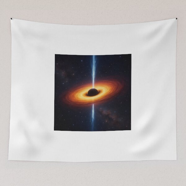 Item preview, Quasar's radiant glow in space designed and sold by The Cozy Cauldron.