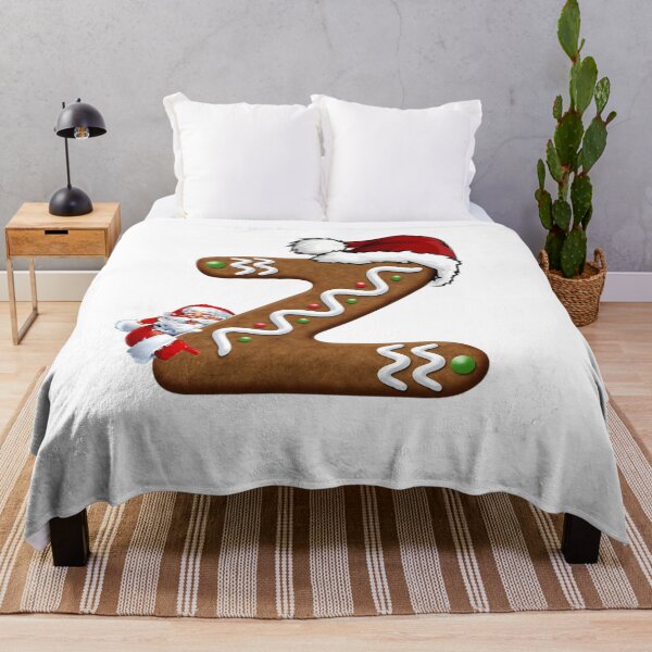 Item preview, Santa Gingerbread Letter Z Christmas Cookie Alphabet Design designed and sold by Pandastore14.