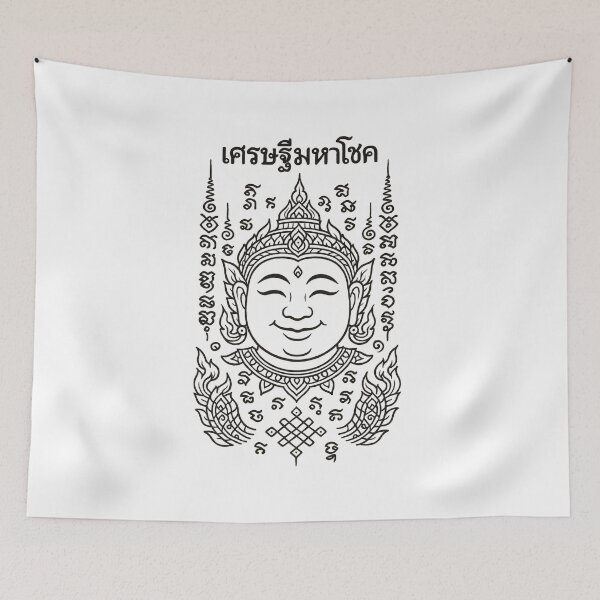 Item preview, Sacred Thai Yantra – Wealth & Great Fortune Buddha Face  designed and sold by Sksticker991.