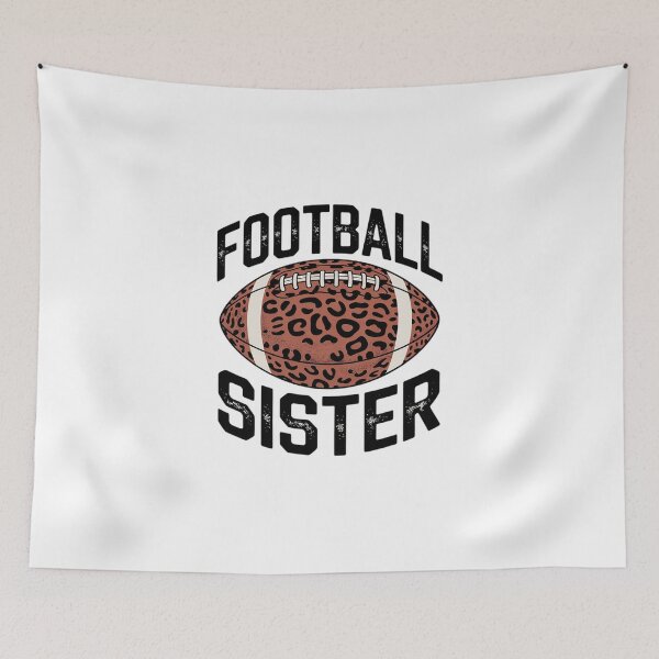 Item preview, Football Sis Big Sister Soccer Season Leopard Football  designed and sold by MicanCuteStore.