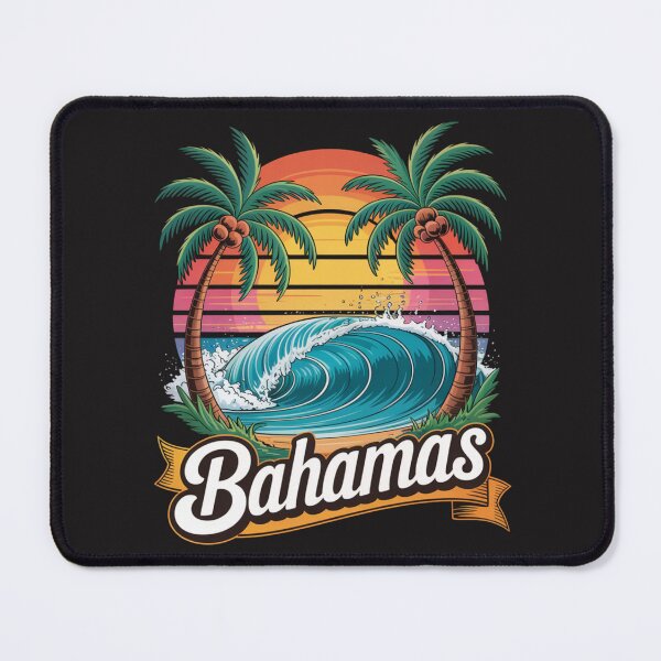 Item preview, Bahamas Beach Summer Vacation Sunset Vintage 70's Retro Nassau designed and sold by Clairenity Studio.