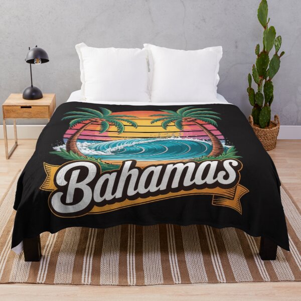 Item preview, Bahamas Beach Summer Vacation Sunset Vintage 70's Retro Nassau designed and sold by Clairenity Studio.