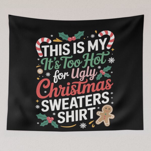 Item preview, For Sweaters Funny Christmas It's My Too Hot Is This Ugly Shirt Meme designed and sold by JasonCorvar.