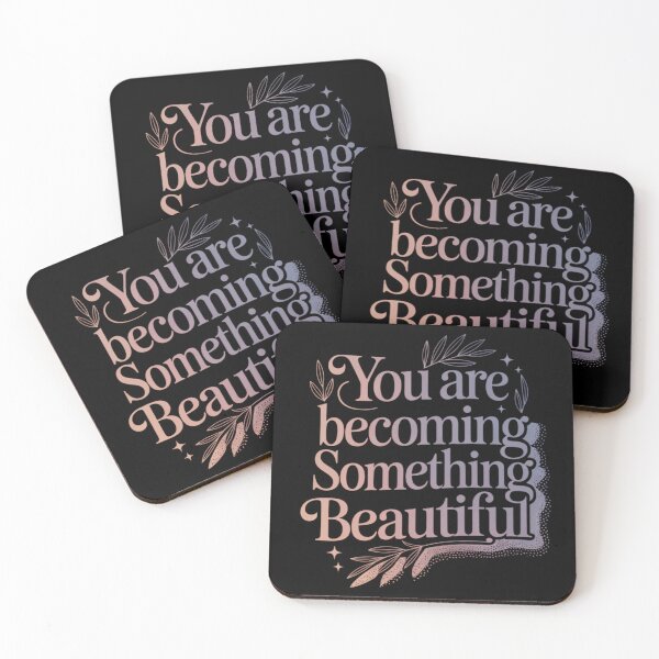 Item preview, Mental Health Motivation — You Are Becoming Something Beautiful designed and sold by miriamo25.