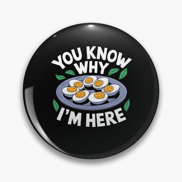 Item preview, You For Retro Here Funny Why Thanksgiving Gift Holiday Deviled Know Dinner Egg Egg Lovers Deviled I'm And Fans Humor designed and sold by PAMELANUNZIO.