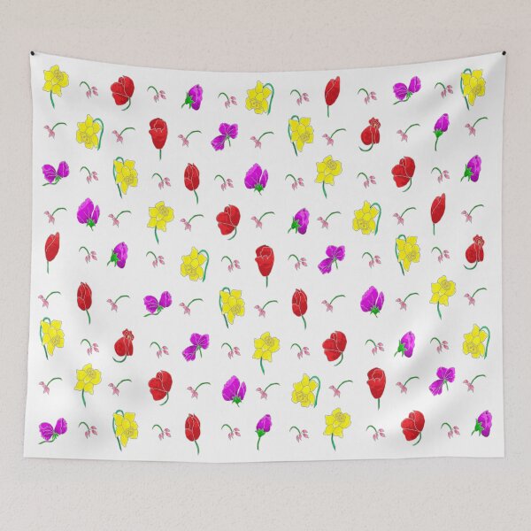 Item preview, Daffodils, Tulips & Sweet Peas - The Snazz Collection designed and sold by Brigitte Barabas.