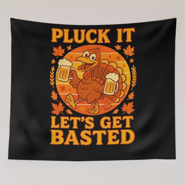 Item preview, Lets Thanksgiving Quote Basted Get Happy Holiday Vintage Pluck It designed and sold by HollyShabero.