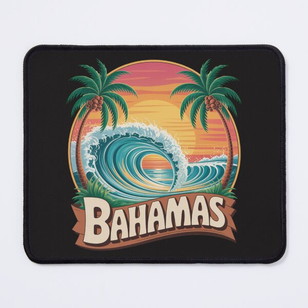 Item preview, Bahamas Beach Summer Vacation Sunset Vintage 70's Retro Nassau designed and sold by Clairenity Studio.