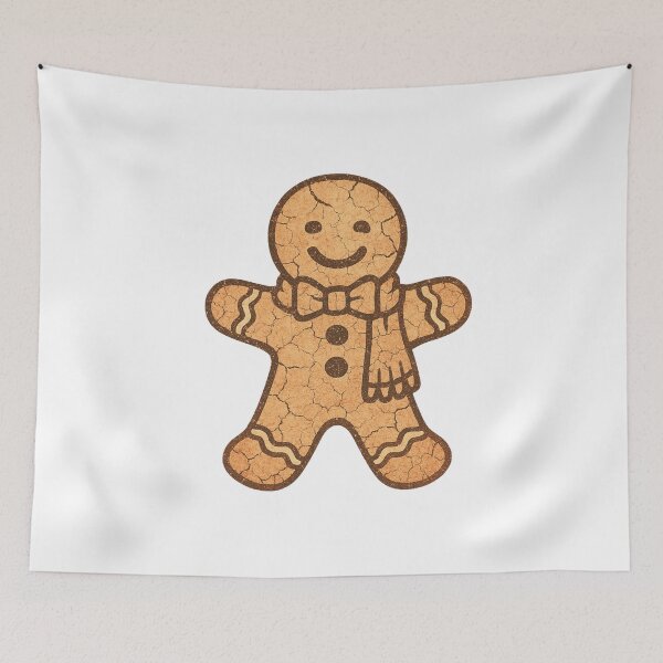 Item preview, Vintage Cracked Gingerbread Man – Distressed Christmas Cookie Illustration designed and sold by Tidal Arts.