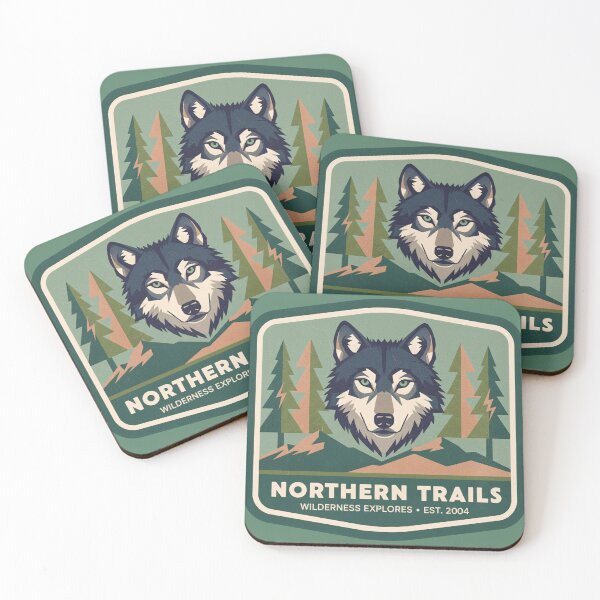 Item preview, Northern Trails Wolf Badge designed and sold by AwesomeBeyondLimits.