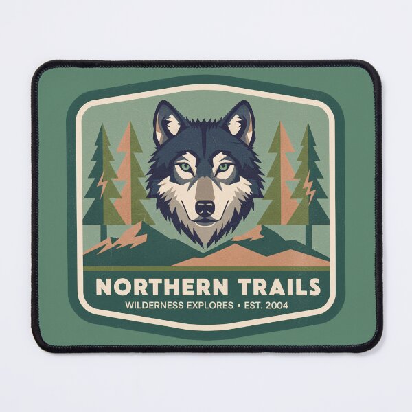 Item preview, Northern Trails Wolf Badge designed and sold by AwesomeBeyondLimits.