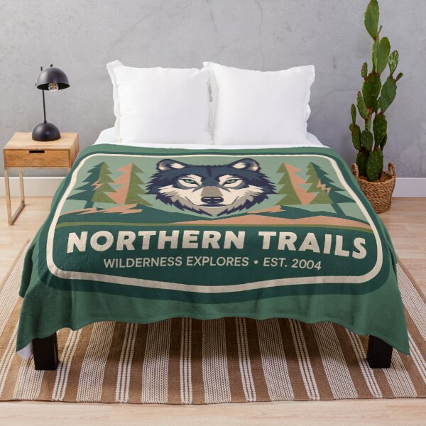 Item preview, Northern Trails Wolf Badge designed and sold by AwesomeBeyondLimits.