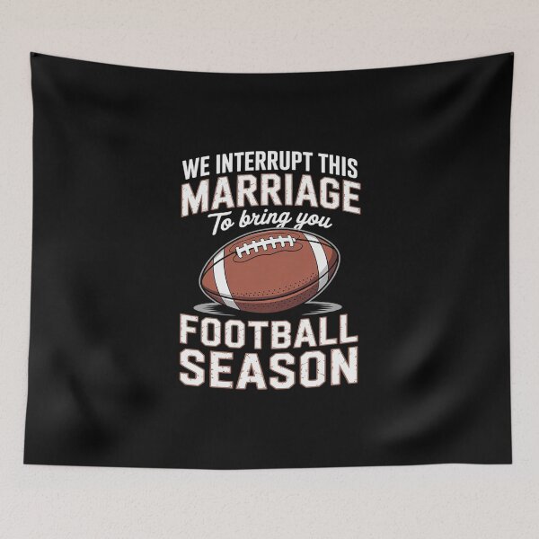 Item preview, Football We Interrupt This Marriage Season Touchdown Wedding  designed and sold by MicanCuteStore.