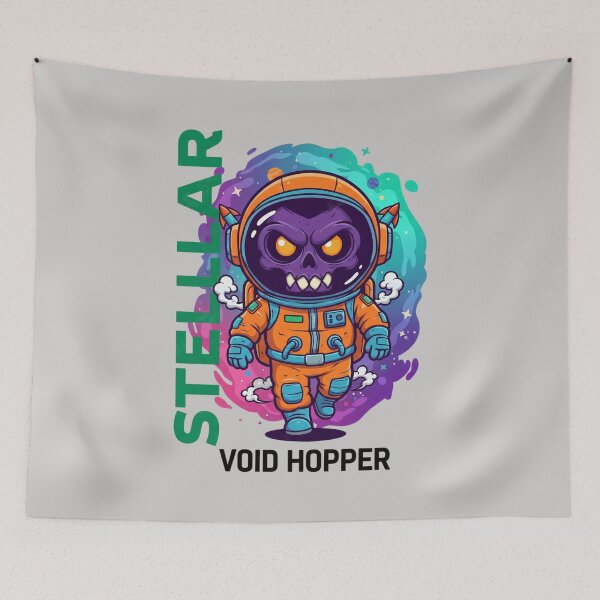 Item preview, Stellar Void Hopper - Scary Monster Astronaut Art designed and sold by AwesomeBeyondLimits.