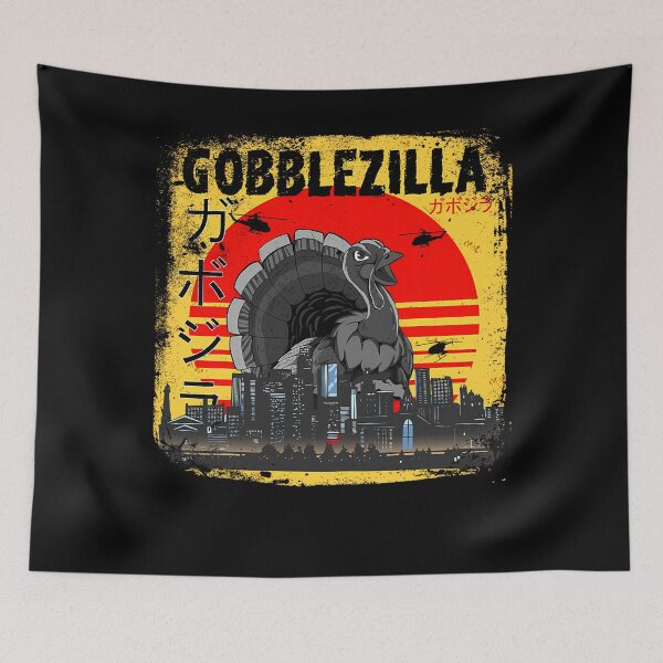 Item preview, Thanksgiving Style Quote Humor Retro Happy Funny Gobblezilla designed and sold by nguyenconguan80.