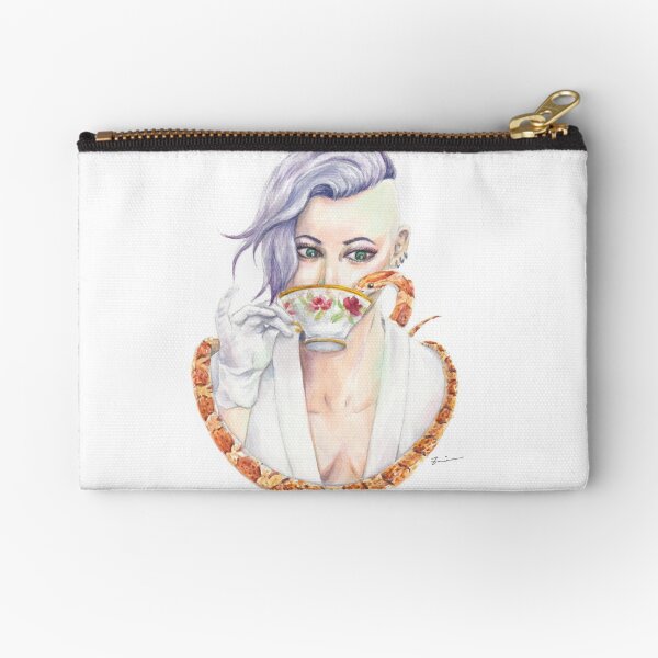 A girl and her snake Zipper Pouch