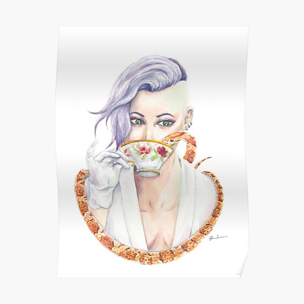 A girl and her snake Poster