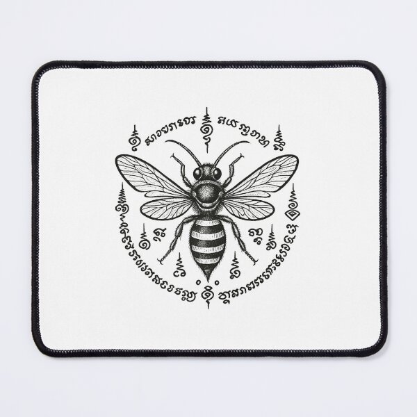 Item preview,  Yant Bee Charm – Sacred Thai Khmer Tattoo Style designed and sold by Sksticker991.