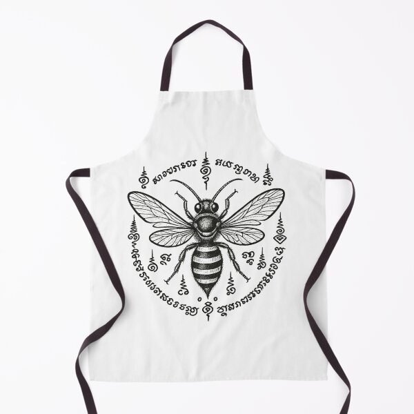 Item preview, Yant Bee Charm – Sacred Thai Khmer Tattoo Style designed and sold by Sksticker991.
