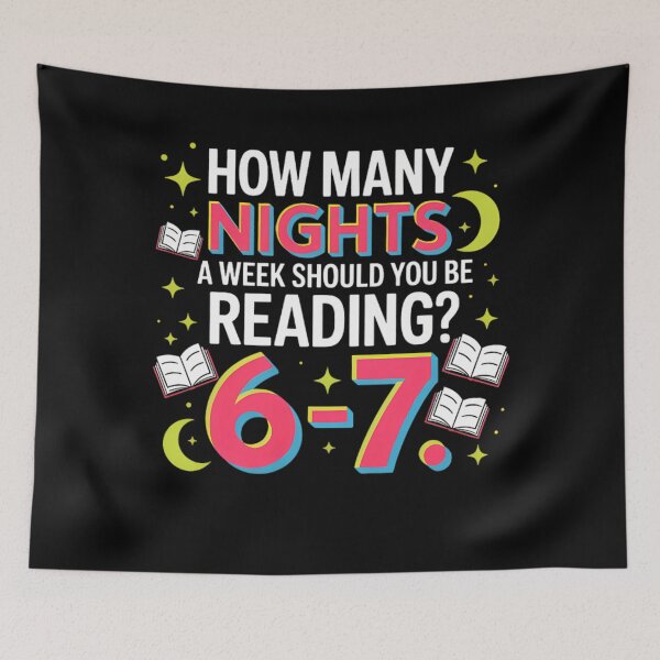 Item preview, Humor Six Reading Book Teacher Week Funny How Nights Many Quote Seven A designed and sold by PEDDAKAPRADEEP.