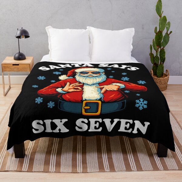 Item preview, Says Holiday Happy Claus Six Seven Bruh Santa Retro Santa designed and sold by ChadnoSmith.