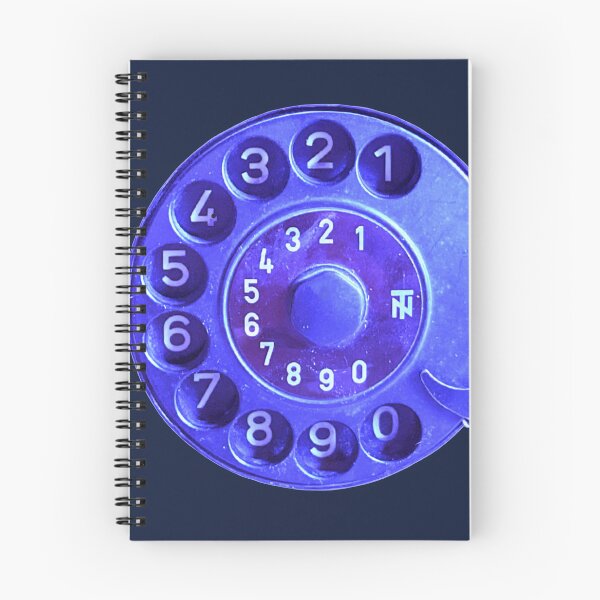 Item preview, Retro phone dial, blue vintage rotary telephone designed and sold by suekieper.