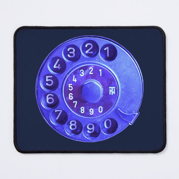 Item preview, Retro phone dial, blue vintage rotary telephone designed and sold by suekieper.