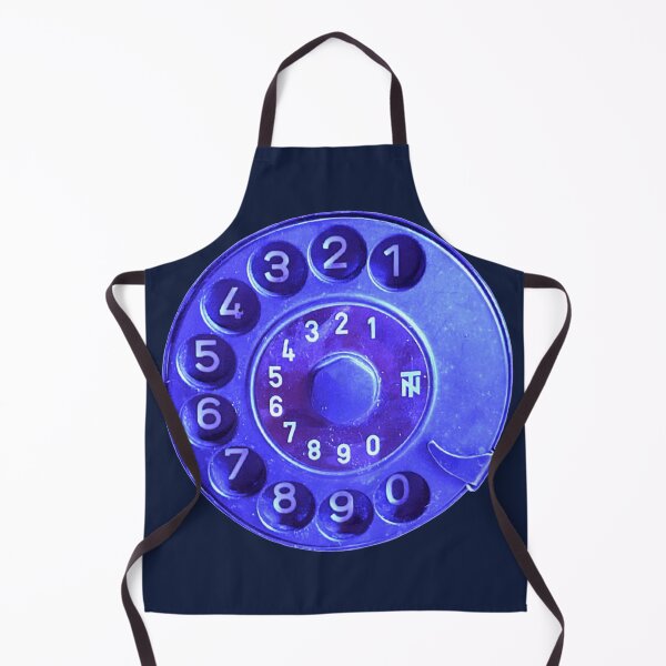 Item preview, Retro phone dial, blue vintage rotary telephone designed and sold by suekieper.