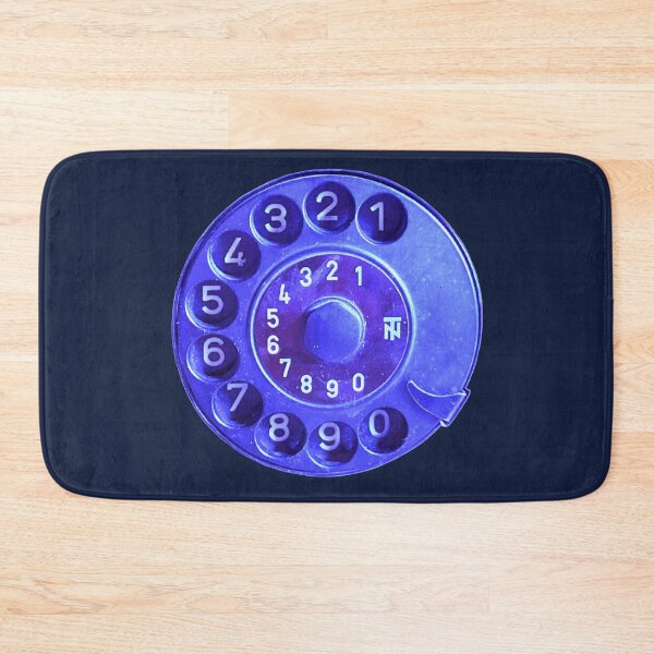 Item preview, Retro phone dial, blue vintage rotary telephone designed and sold by suekieper.