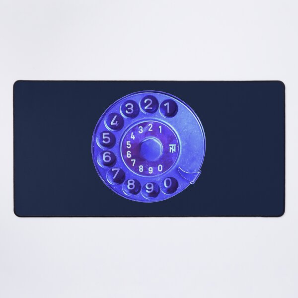 Item preview, Retro phone dial, blue vintage rotary telephone designed and sold by suekieper.