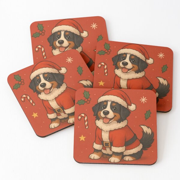 Item preview, Christmas Bernese Dog Xmas Santa Bernese Mountain Dog designed and sold by Aesthetic-Avenue.